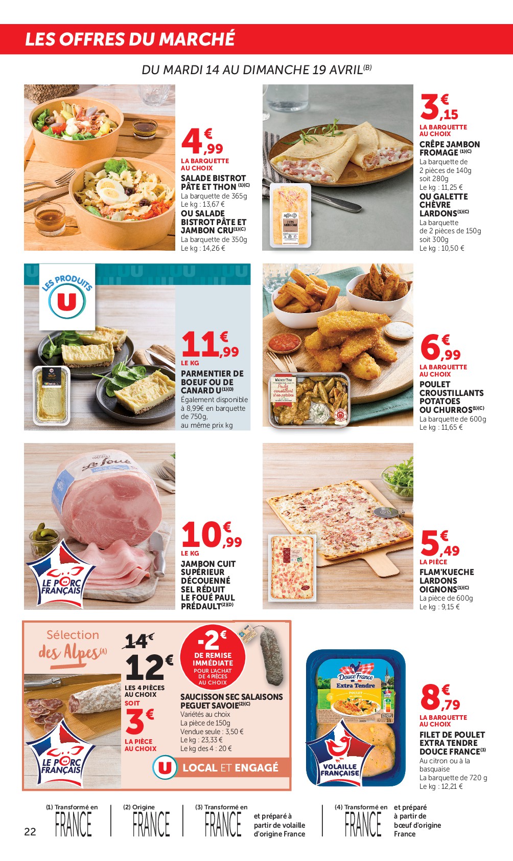 super-u - Prospectus Super U valide du du mardi 14/04/2026 au du dimanche 26/04/2026 - page: 22