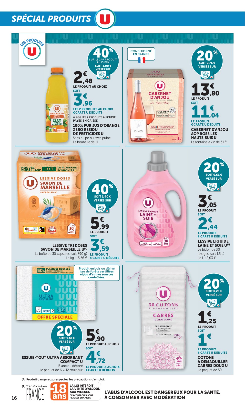 super-u - Prospectus Super U valide du du mardi 14/04/2026 au du dimanche 26/04/2026 - page: 16