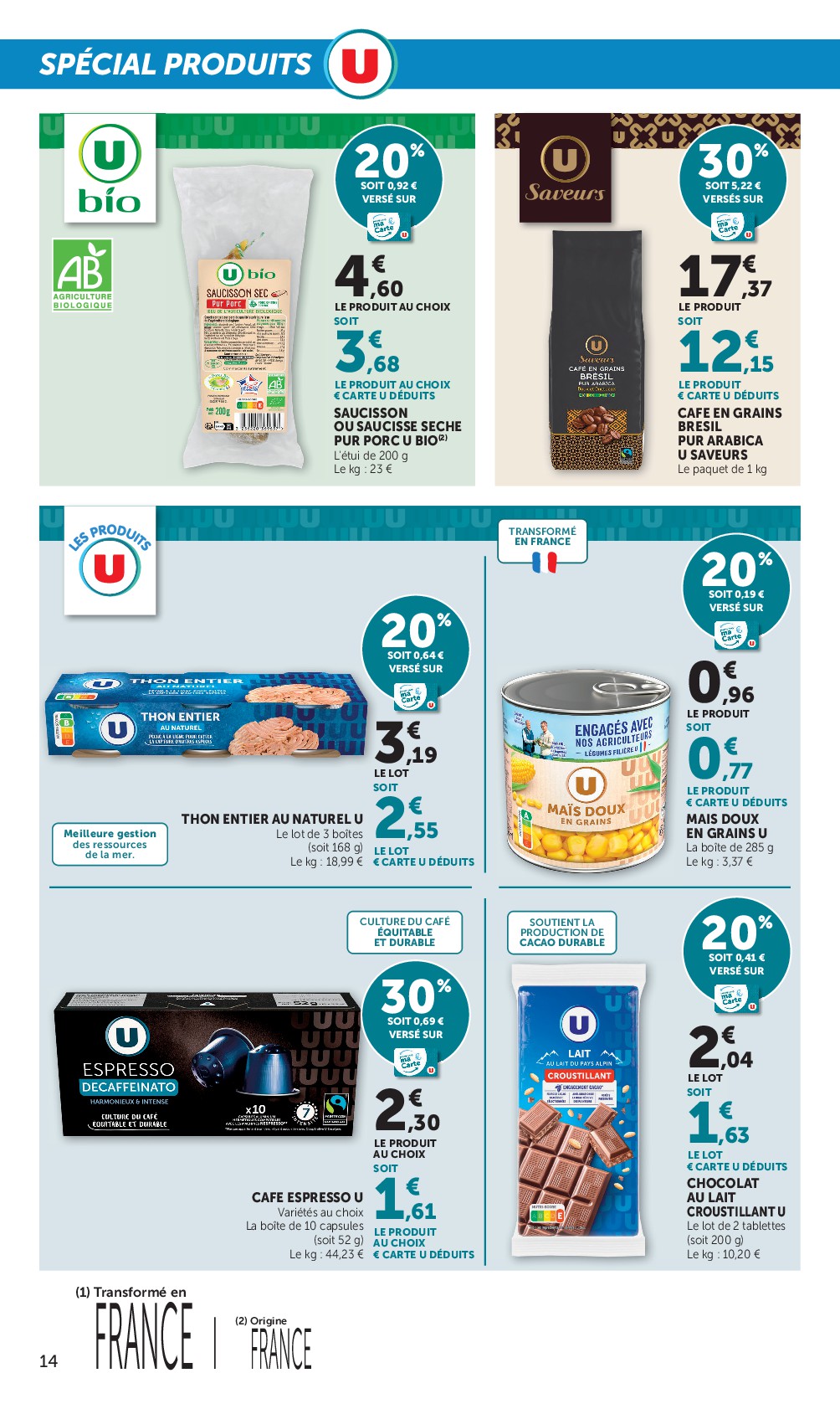 super-u - Prospectus Super U valide du du mardi 14/04/2026 au du dimanche 26/04/2026 - page: 14