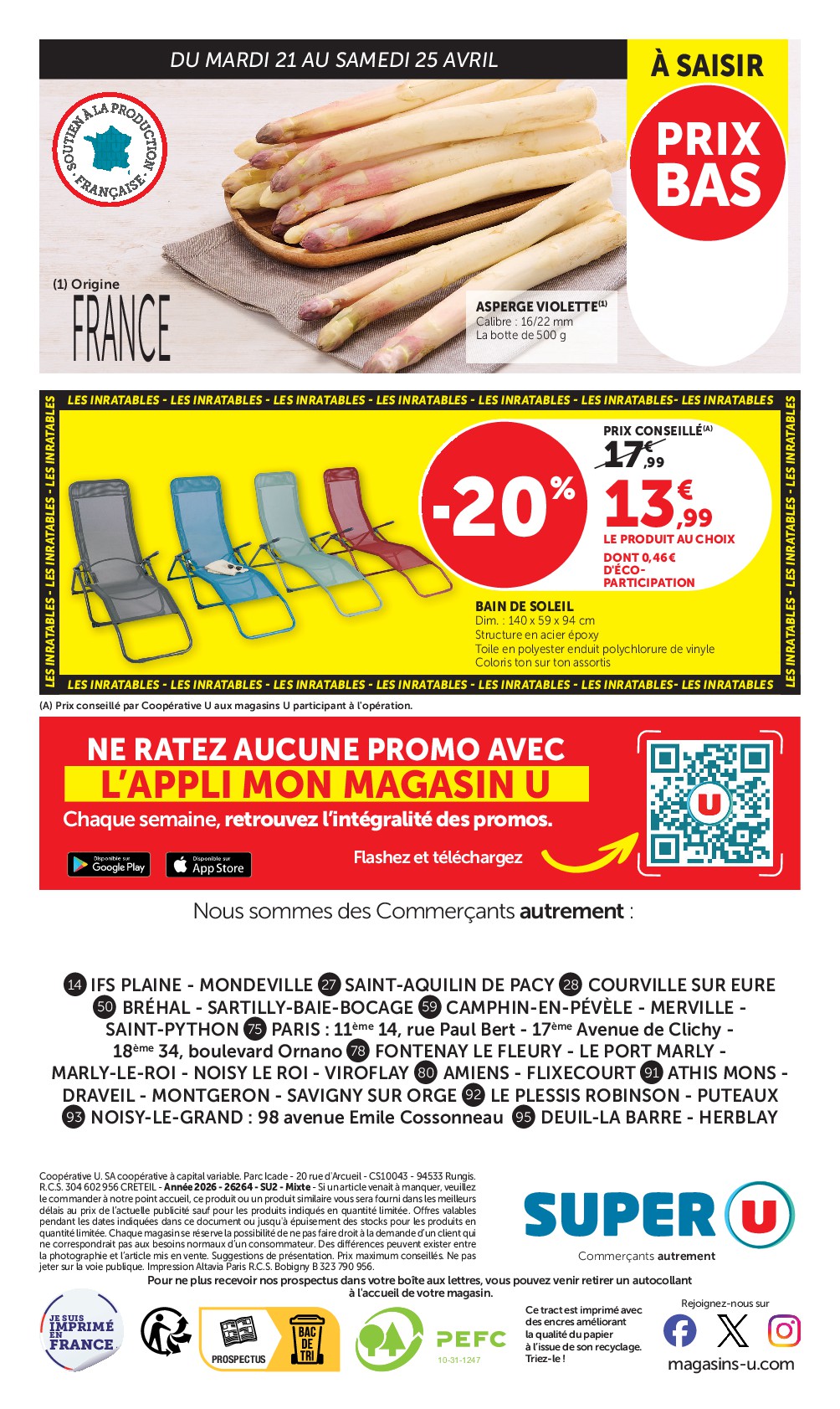 super-u - Prospectus Super U valide du du mardi 21/04/2026 au du dimanche 03/05/2026 - page: 32