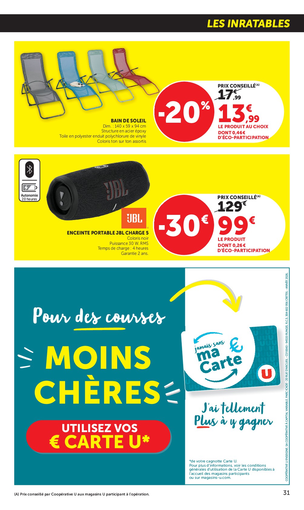 super-u - Prospectus Super U valide du du mardi 21/04/2026 au du dimanche 03/05/2026 - page: 31