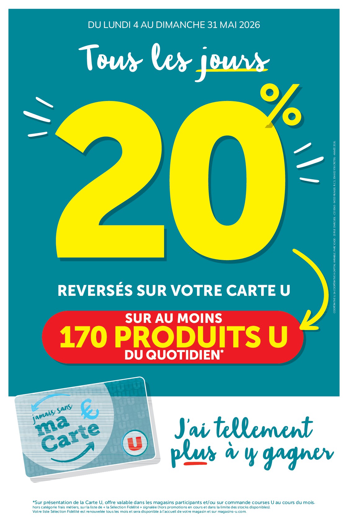 super-u - Current Super U - Ma Sélection Carte U leaflet valid from du lundi 04/05/2026 to du dimanche 31/05/2026