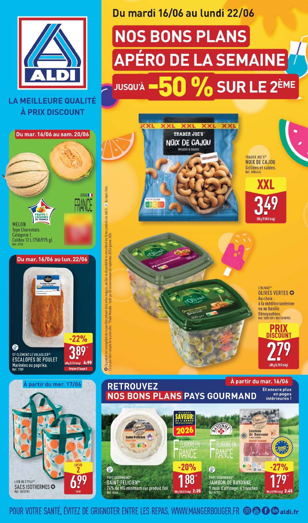 aldi - Flyer ALDI pour la semaine prochaine du du mardi 16/06/2026 au du lundi 22/06/2026