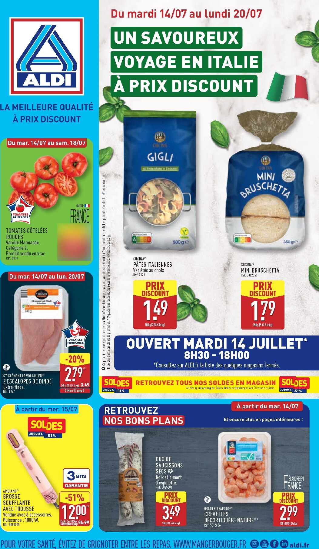 aldi - Flyer ALDI pour la semaine prochaine du du mardi 14/07/2026 au du lundi 20/07/2026