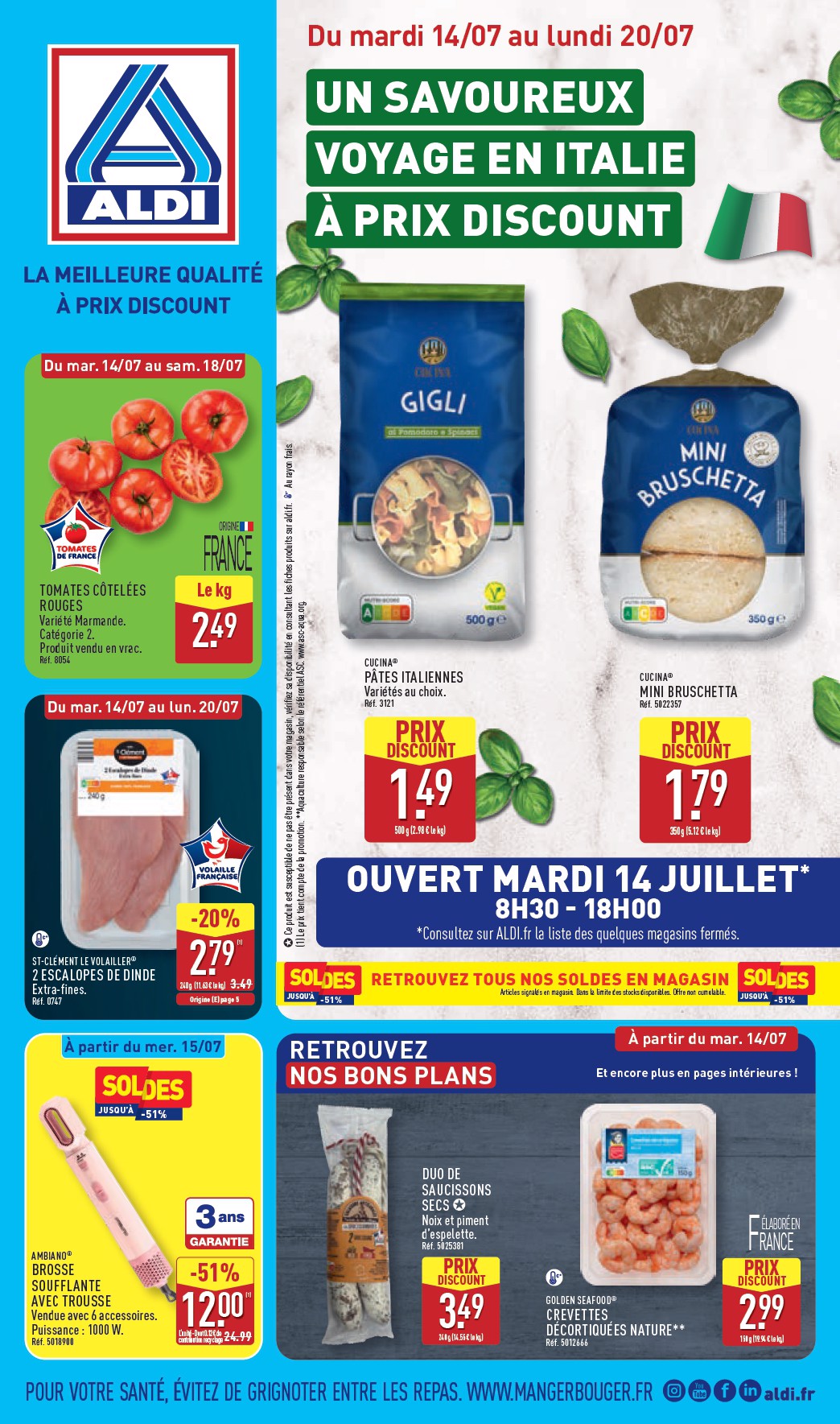 aldi - Current ALDI leaflet valid from du mardi 14/07/2026 to du lundi 20/07/2026