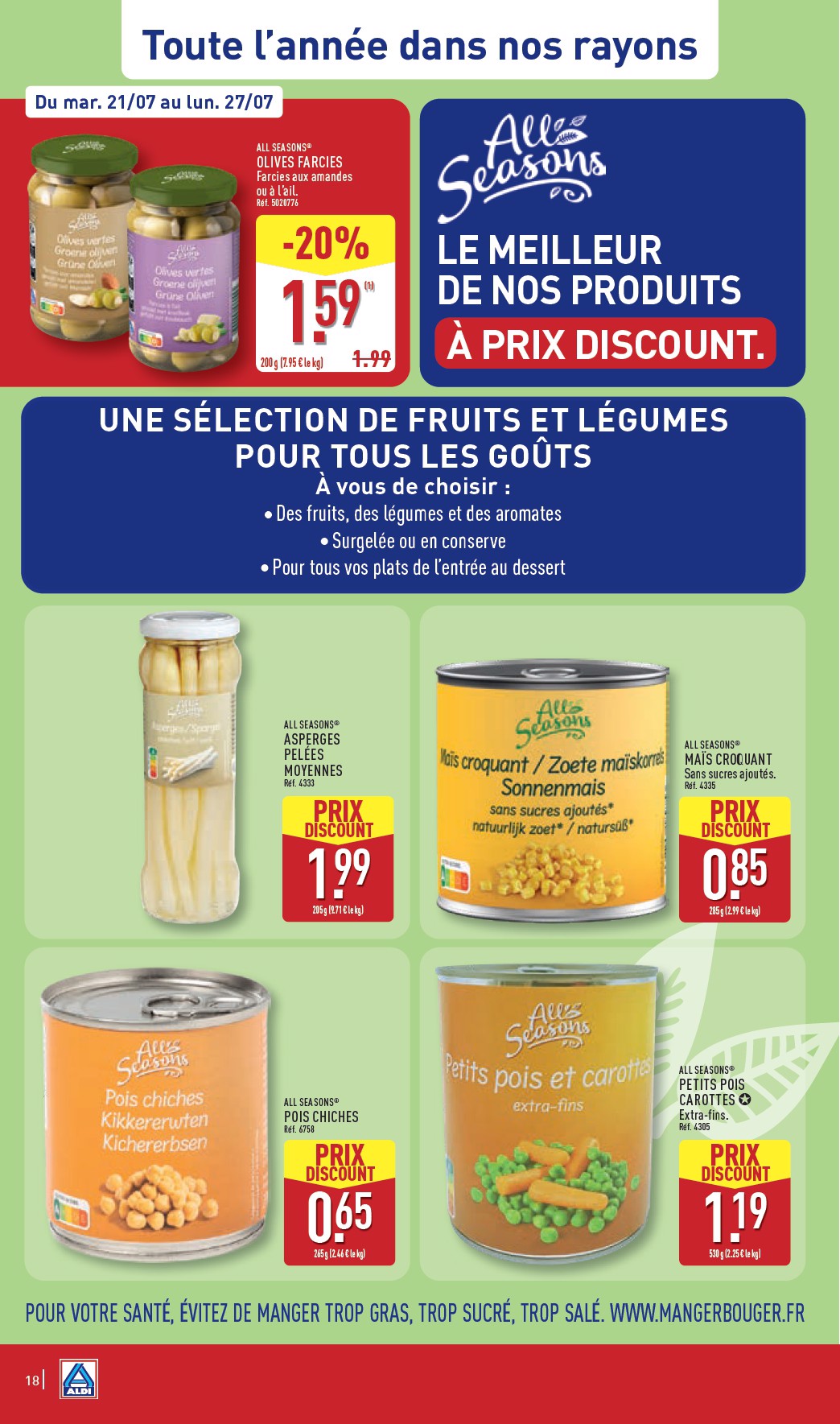 aldi - Flyer ALDI - Catalogue de la semaine prochaine pour la semaine prochaine du du mardi 21/07/2026 au du lundi 27/07/2026 - page: 20