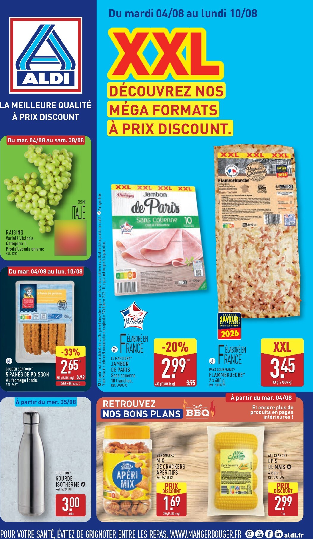 aldi - Flyer ALDI pour la semaine prochaine du du mardi 04/08/2026 au du lundi 10/08/2026