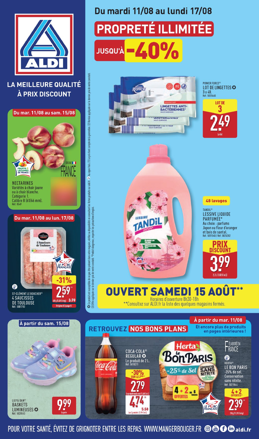 aldi - Prospectus ALDI valide du du mardi 11/08/2026 au du lundi 17/08/2026 - page: 1