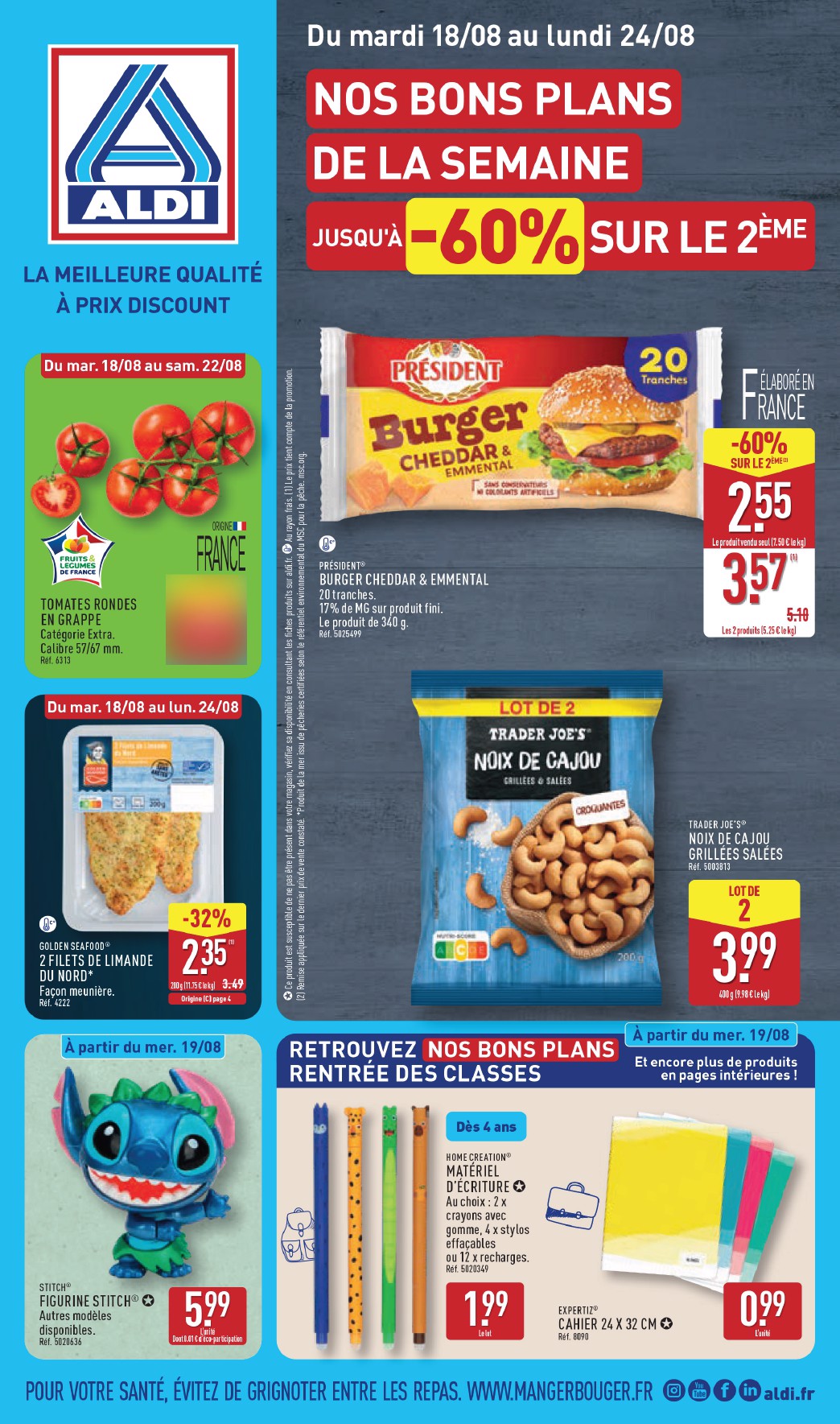 aldi - Flyer ALDI pour la semaine prochaine du du mardi 18/08/2026 au du lundi 24/08/2026