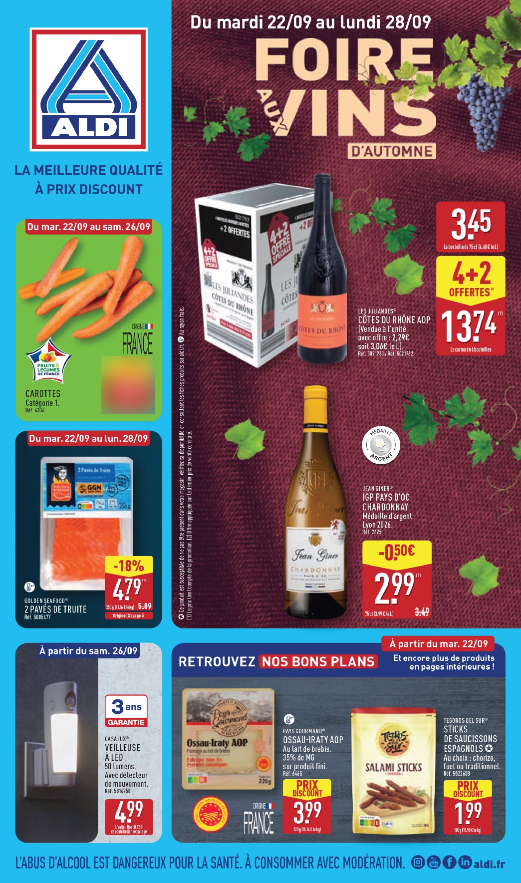 aldi - Flyer ALDI pour la semaine prochaine du du mardi 22/09/2026 au du lundi 28/09/2026