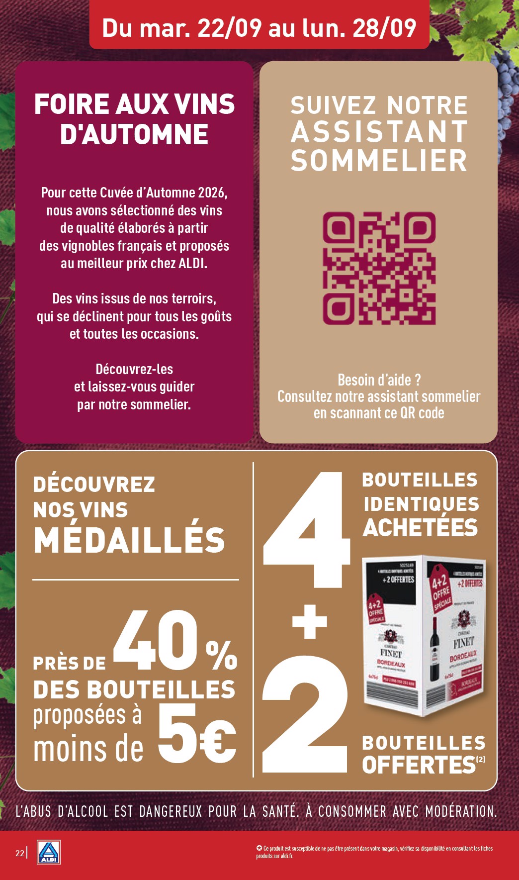 aldi - Flyer ALDI pour la semaine prochaine du du mardi 22/09/2026 au du lundi 28/09/2026 - page: 24