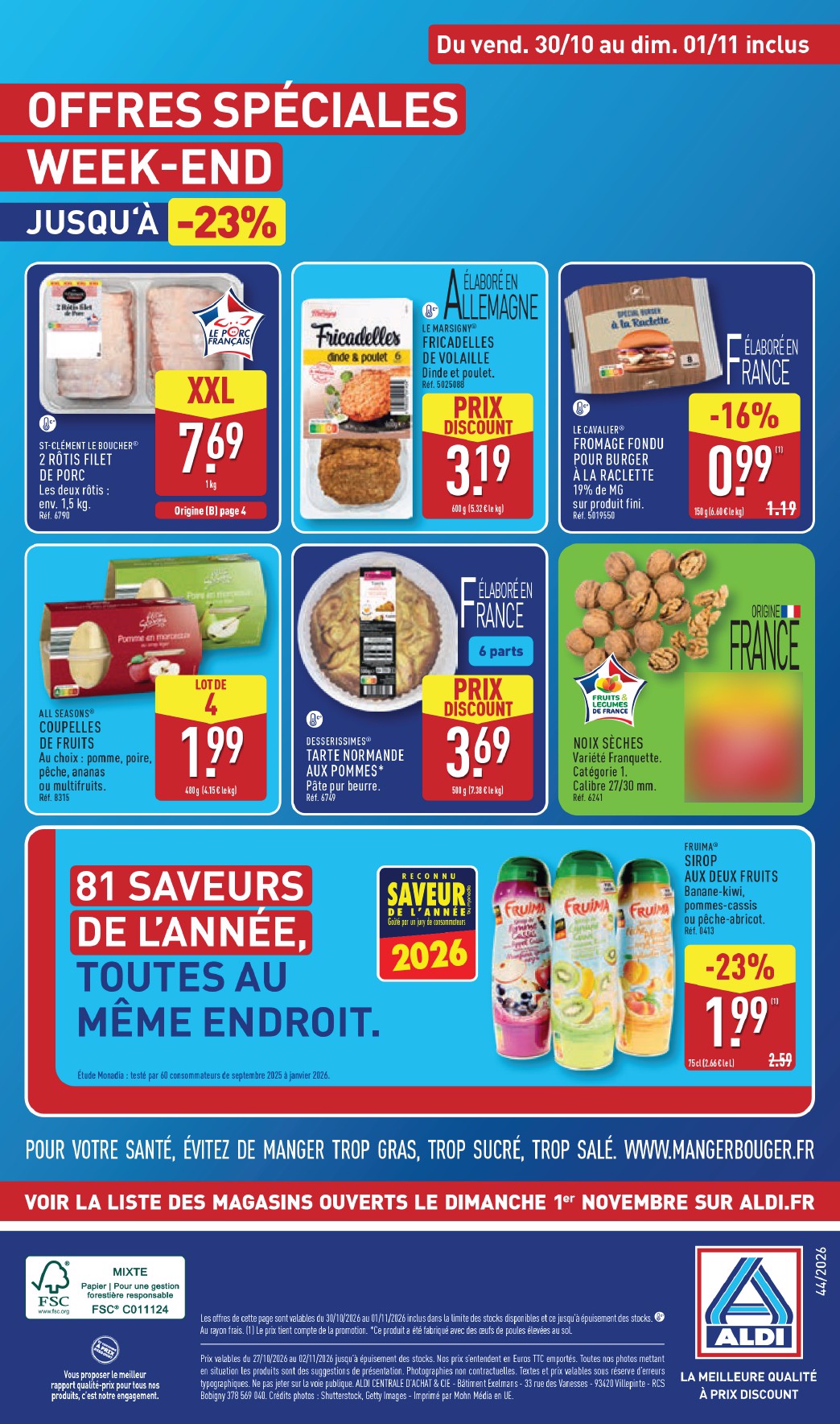aldi - Flyer ALDI pour la semaine prochaine du du mardi 27/10/2026 au du lundi 02/11/2026 - page: 44