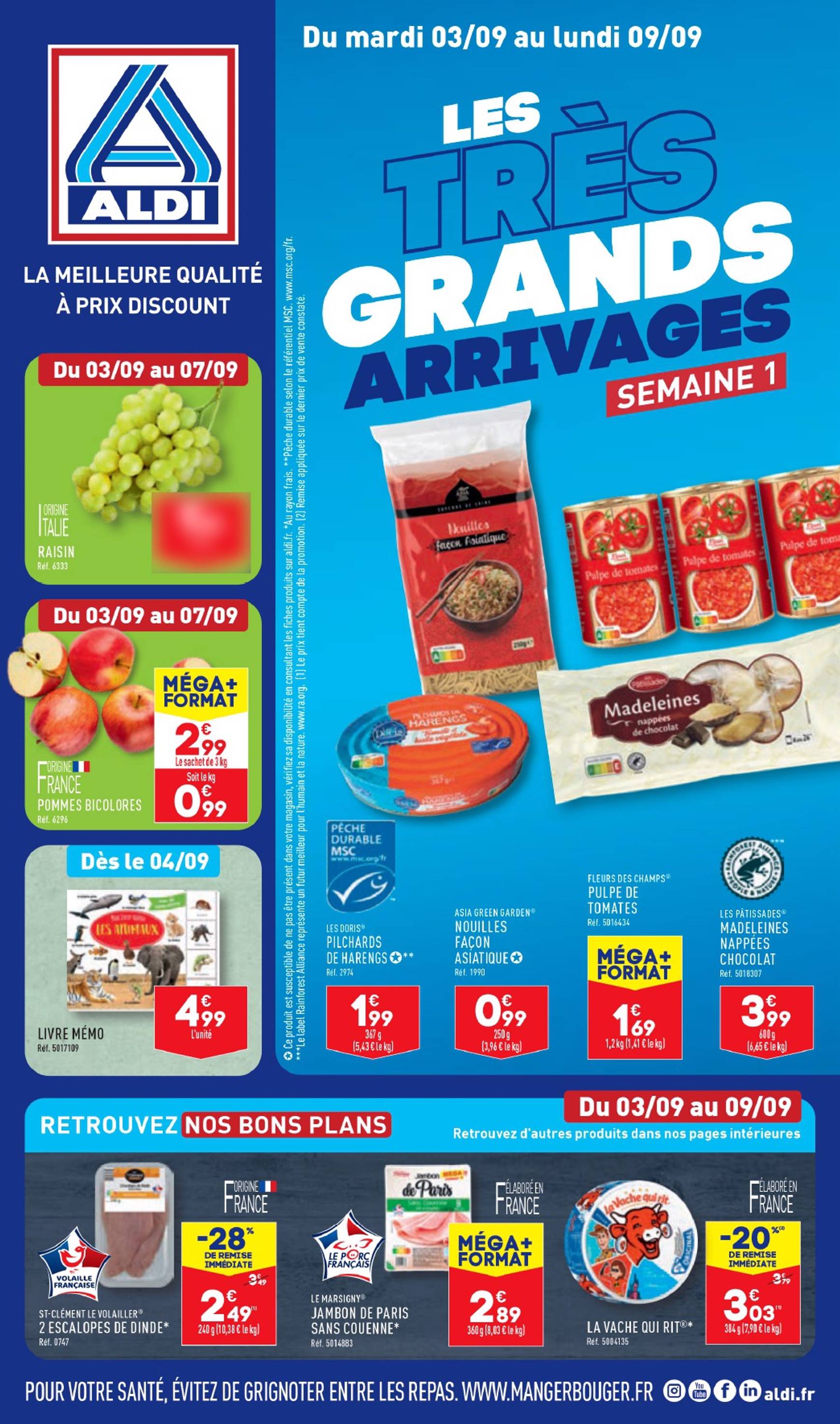 aldi - Catalogue ALDI valable dès 03.09. - 09.09. - page: 1