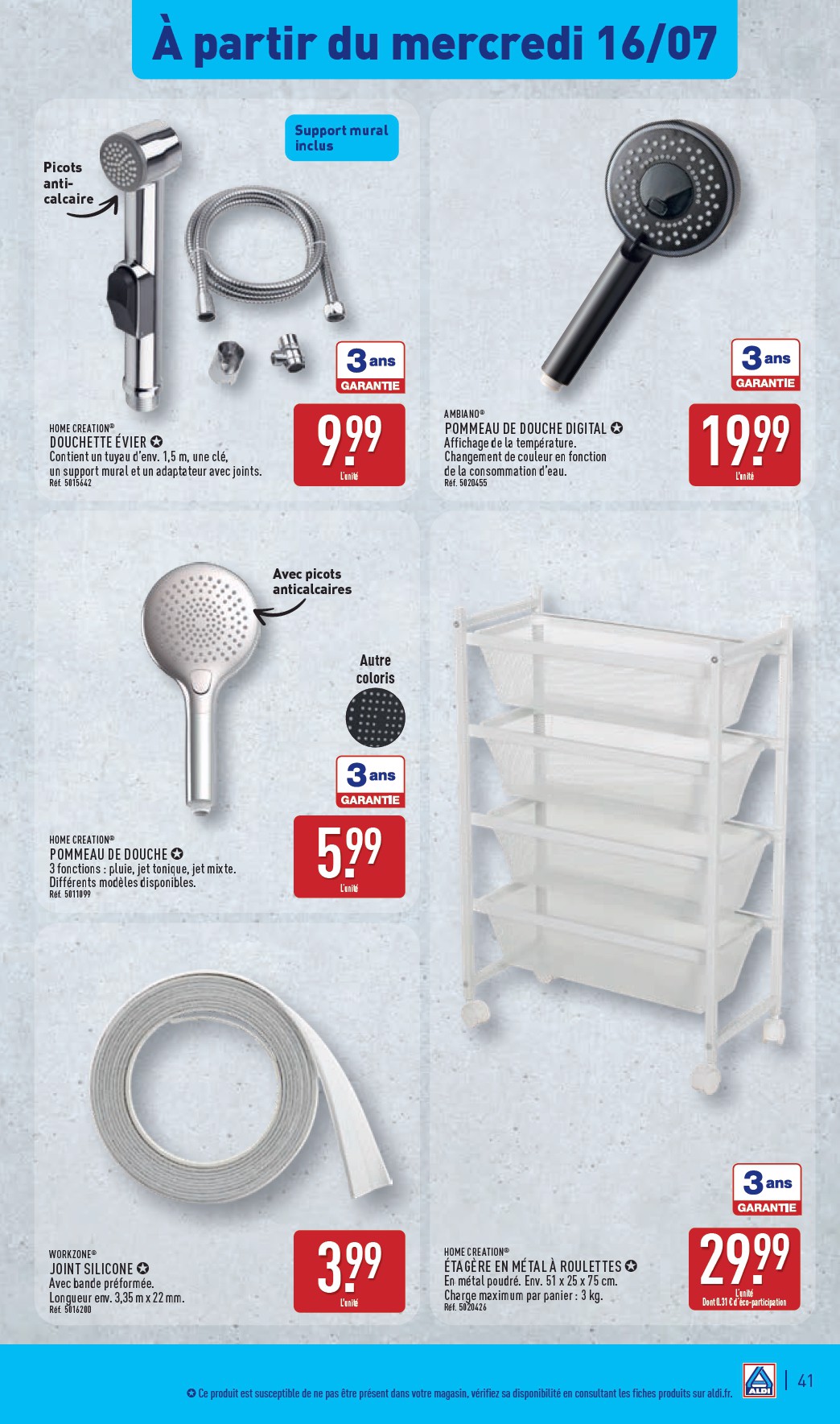 aldi - Catalogue ALDI valable du 16/07 au 21/07 - page: 42 aldi - Catalogue ALDI valable du 16/07 au 21/07 - page: 42