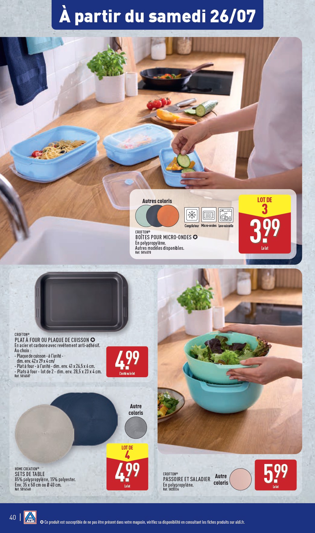 aldi - Catalogue ALDI valable du 22/07 au 28/07 - page: 42 aldi - Catalogue ALDI valable du 22/07 au 28/07 - page: 42
