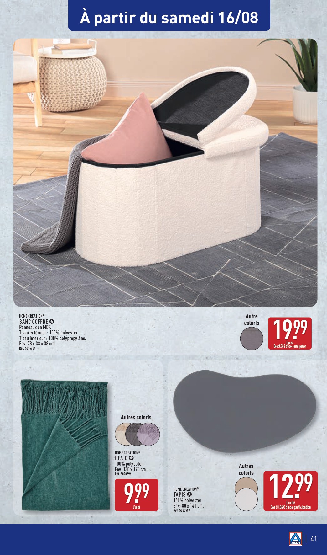 aldi - Catalogue ALDI valable du 12/08 au 18/08 - page: 43