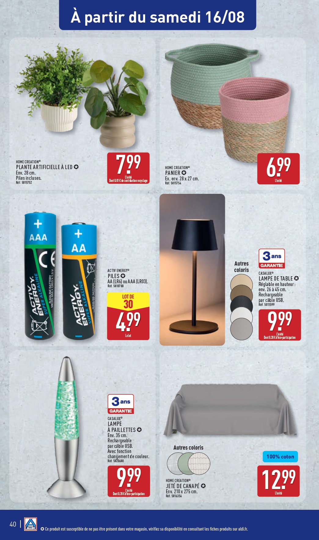 aldi - Catalogue ALDI valable du 12/08 au 18/08 - page: 42