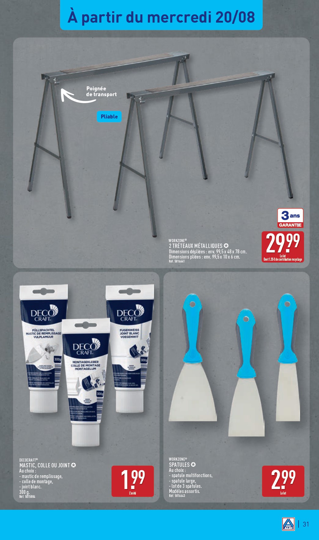 aldi - Catalogue ALDI valable du 19/08 au 25/08 - page: 33 aldi - Catalogue ALDI valable du 19/08 au 25/08 - page: 33