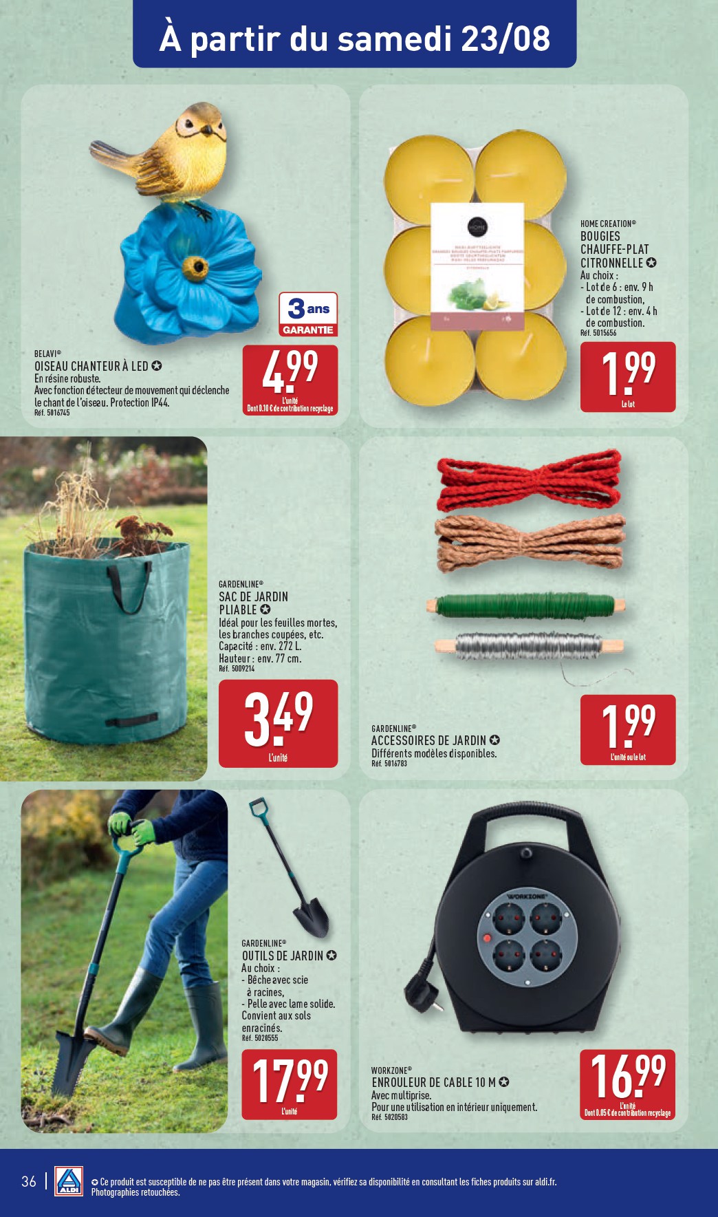 aldi - Catalogue ALDI valable du 19/08 au 25/08 - page: 38 aldi - Catalogue ALDI valable du 19/08 au 25/08 - page: 38