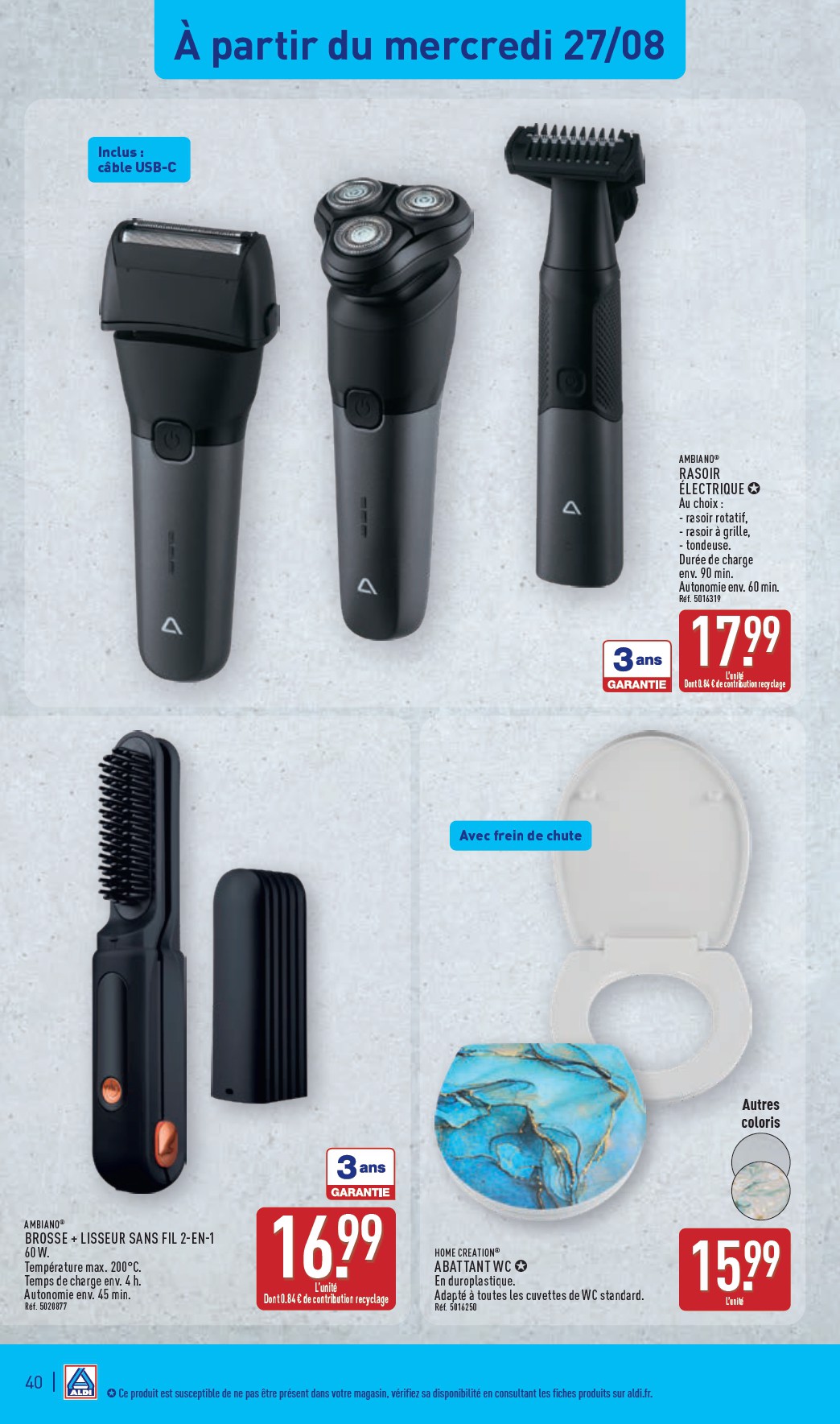 aldi - Catalogue ALDI valable du 26/08 au 01/09 - page: 43 aldi - Catalogue ALDI valable du 26/08 au 01/09 - page: 43