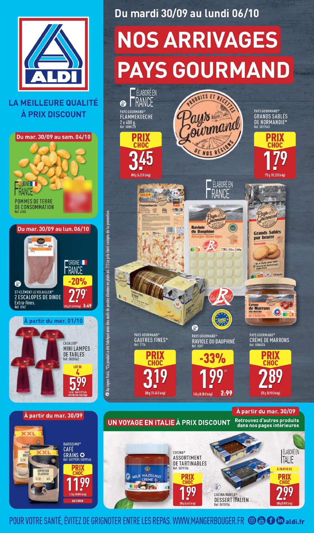 aldi - Catalogue ALDI valable du 30/09 au 06/10 - page: 1