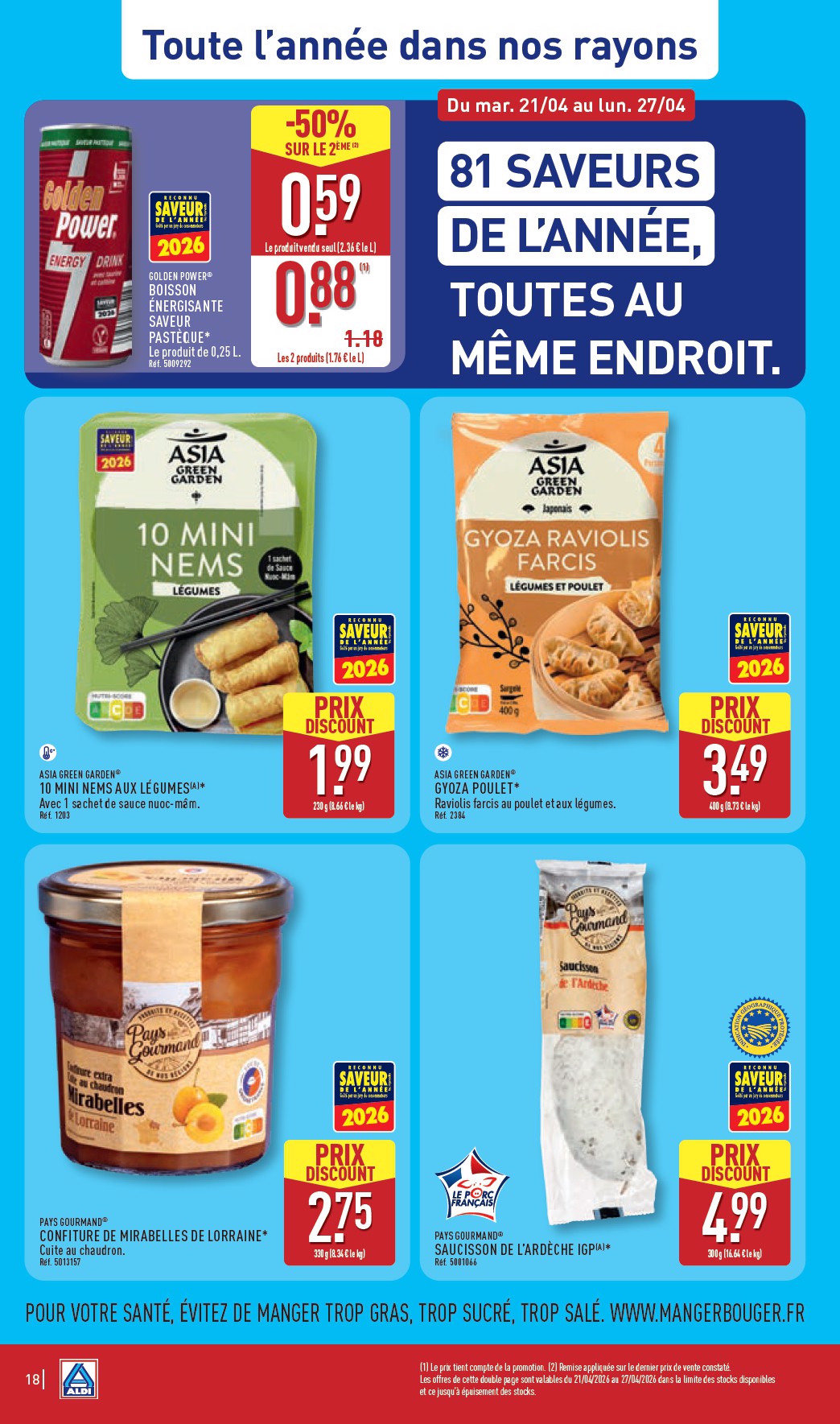 aldi - Flyer ALDI pour la semaine prochaine du du mardi 21/04/2026 au du lundi 27/04/2026 - page: 20