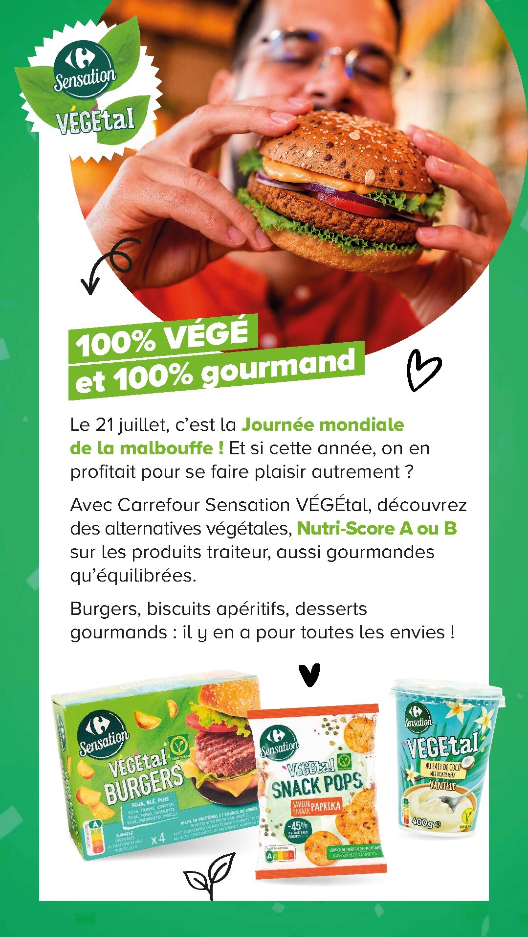carrefour-market - Current Carrefour Market - Découvrez La Marque Carrefour Sensation Végétal leaflet valid from du mardi 07/07/2026 to du lundi 03/08/2026 - page: 20