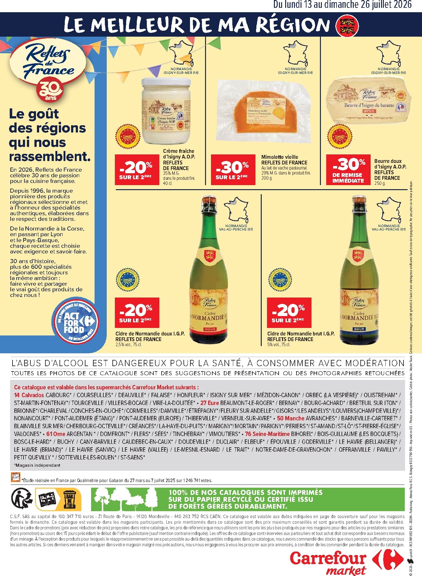 carrefour-market - Flyer Carrefour Market - Le Meilleur de ma Région Normandie pour la semaine prochaine du du lundi 13/07/2026 au du dimanche 26/07/2026 - page: 8