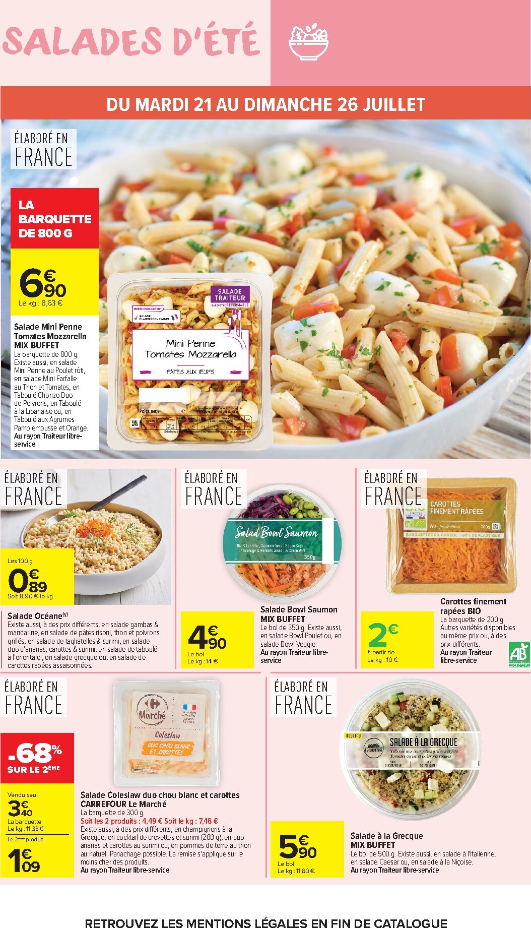 carrefour-market - Flyer Carrefour Market - SALADES D'ÉTÉ pour la semaine prochaine du du mardi 21/07/2026 au du dimanche 02/08/2026 - page: 14