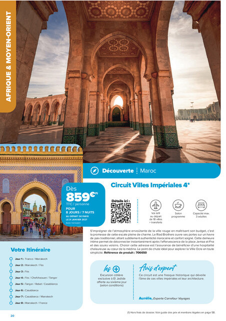 carrefour-market - Current Carrefour Market - Séjours & Circuits leaflet valid from du vendredi 14/08/2026 to du vendredi 30/10/2026 - page: 20