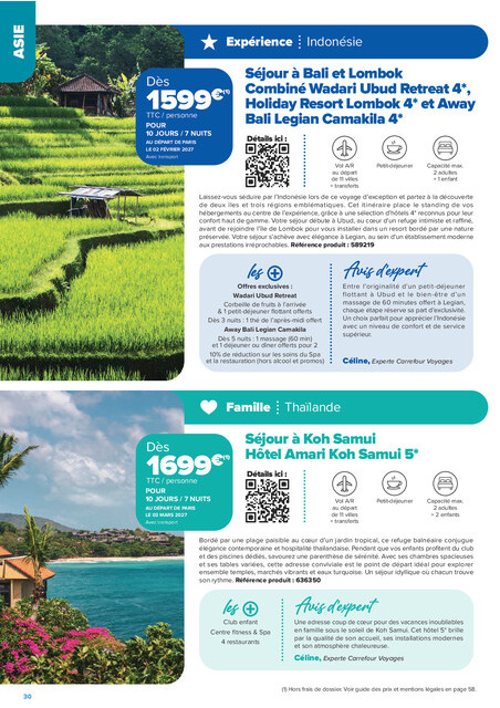 carrefour-market - Current Carrefour Market - Séjours & Circuits leaflet valid from du vendredi 14/08/2026 to du vendredi 30/10/2026 - page: 30