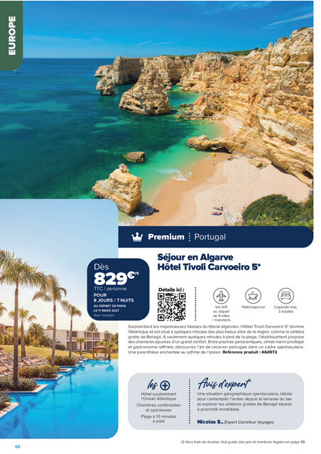 carrefour-market - Current Carrefour Market - Séjours & Circuits leaflet valid from du vendredi 14/08/2026 to du vendredi 30/10/2026 - page: 50