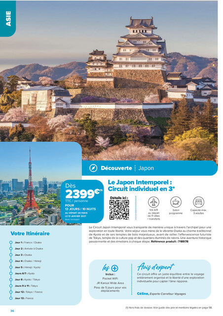 carrefour-market - Current Carrefour Market - Séjours & Circuits leaflet valid from du vendredi 14/08/2026 to du vendredi 30/10/2026 - page: 36