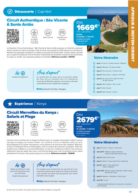 carrefour-market - Current Carrefour Market - Séjours & Circuits leaflet valid from du vendredi 14/08/2026 to du vendredi 30/10/2026 - page: 25