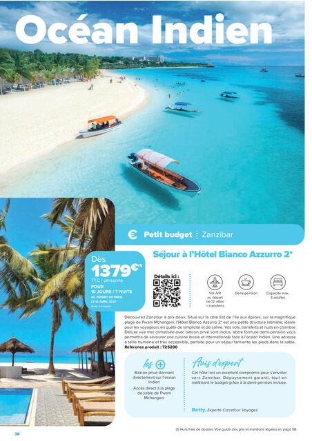 carrefour-market - Current Carrefour Market - Séjours & Circuits leaflet valid from du vendredi 14/08/2026 to du vendredi 30/10/2026 - page: 38