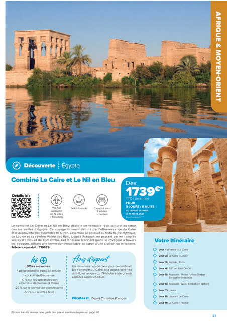 carrefour-market - Current Carrefour Market - Séjours & Circuits leaflet valid from du vendredi 14/08/2026 to du vendredi 30/10/2026 - page: 23