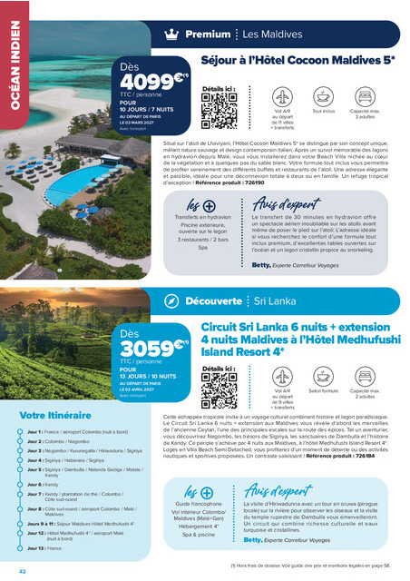 carrefour-market - Current Carrefour Market - Séjours & Circuits leaflet valid from du vendredi 14/08/2026 to du vendredi 30/10/2026 - page: 42