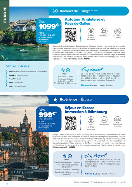carrefour-market - Current Carrefour Market - Séjours & Circuits leaflet valid from du vendredi 14/08/2026 to du vendredi 30/10/2026 - page: 46