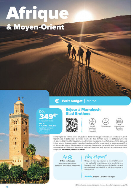 carrefour-market - Current Carrefour Market - Séjours & Circuits leaflet valid from du vendredi 14/08/2026 to du vendredi 30/10/2026 - page: 18
