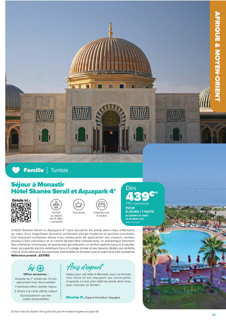 carrefour-market - Current Carrefour Market - Séjours & Circuits leaflet valid from du vendredi 14/08/2026 to du vendredi 30/10/2026 - page: 21