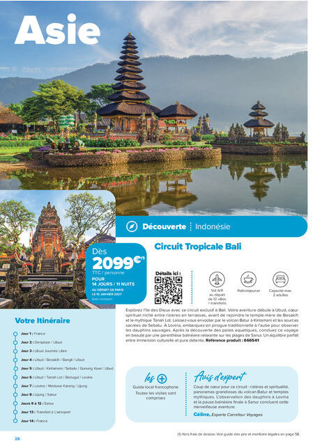 carrefour-market - Current Carrefour Market - Séjours & Circuits leaflet valid from du vendredi 14/08/2026 to du vendredi 30/10/2026 - page: 28