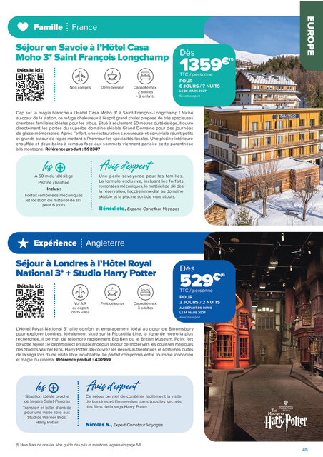 carrefour-market - Current Carrefour Market - Séjours & Circuits leaflet valid from du vendredi 14/08/2026 to du vendredi 30/10/2026 - page: 45