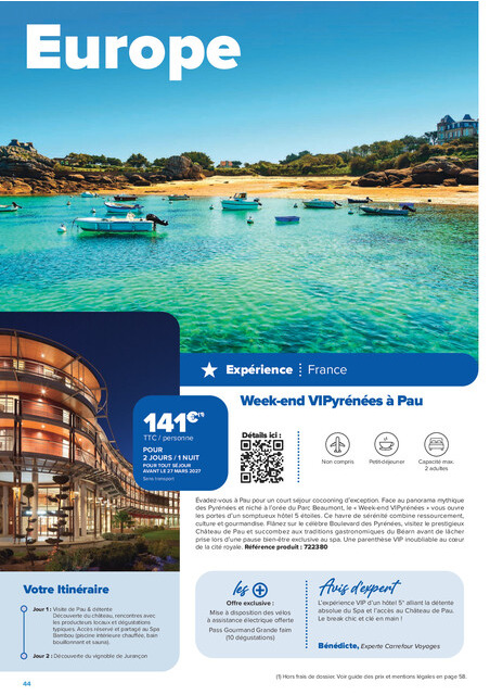 carrefour-market - Current Carrefour Market - Séjours & Circuits leaflet valid from du vendredi 14/08/2026 to du vendredi 30/10/2026 - page: 44
