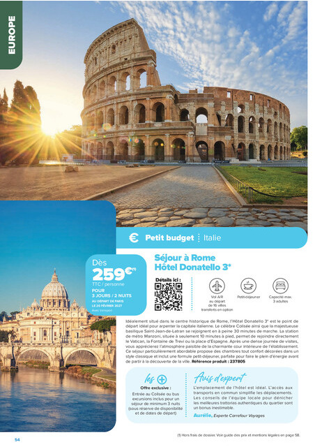 carrefour-market - Current Carrefour Market - Séjours & Circuits leaflet valid from du vendredi 14/08/2026 to du vendredi 30/10/2026 - page: 54