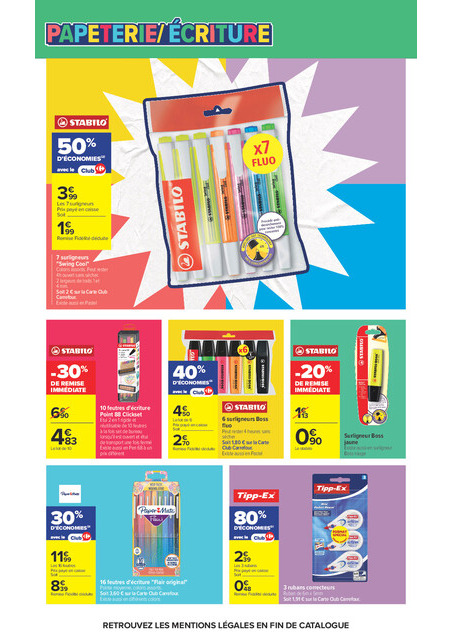carrefour-market - Current Carrefour Market - Rentrée des Classes leaflet valid from du mardi 11/08/2026 to du dimanche 30/08/2026 - page: 7
