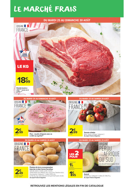 carrefour-market - Flyer Carrefour Market pour la semaine prochaine du du mardi 25/08/2026 au du dimanche 06/09/2026 - page: 20