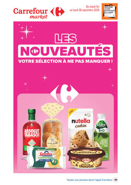 carrefour-market - Flyer Carrefour Market - LES Innovations DE Septembre pour la semaine prochaine du du mardi 01/09/2026 au du lundi 28/09/2026 - page: 1