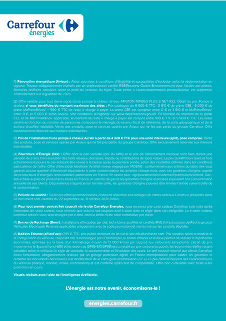 carrefour-market - Current Carrefour Énergies leaflet valid from du mardi 22/09/2026 to du samedi 31/10/2026 - page: 20