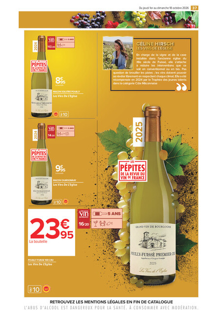 carrefour-market - Flyer Carrefour Market - La Foire Aux Vins pour la semaine prochaine du de jeudi 01/10/2026 au du dimanche 18/10/2026 - page: 37