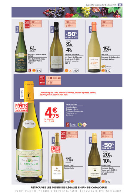 carrefour-market - Flyer Carrefour Market - La Foire Aux Vins pour la semaine prochaine du de jeudi 01/10/2026 au du dimanche 18/10/2026 - page: 35